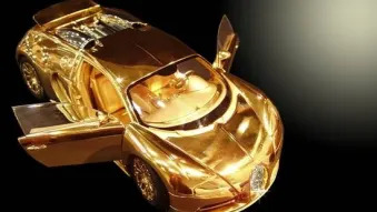 Solid gold Bugatti Veyron model