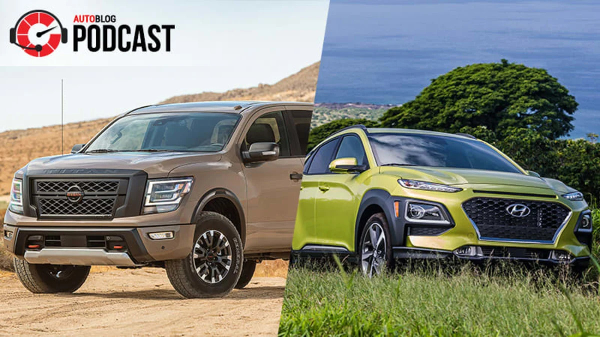 Nissan Titan Pro-4X, Hyundai Kona and Mitsubishi Outlander PHEV | Autoblog Podcast #621