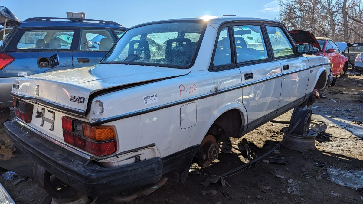 42 - 1993 Volvo 244 in Colorado wrecking yard - photo by Murilee Martin