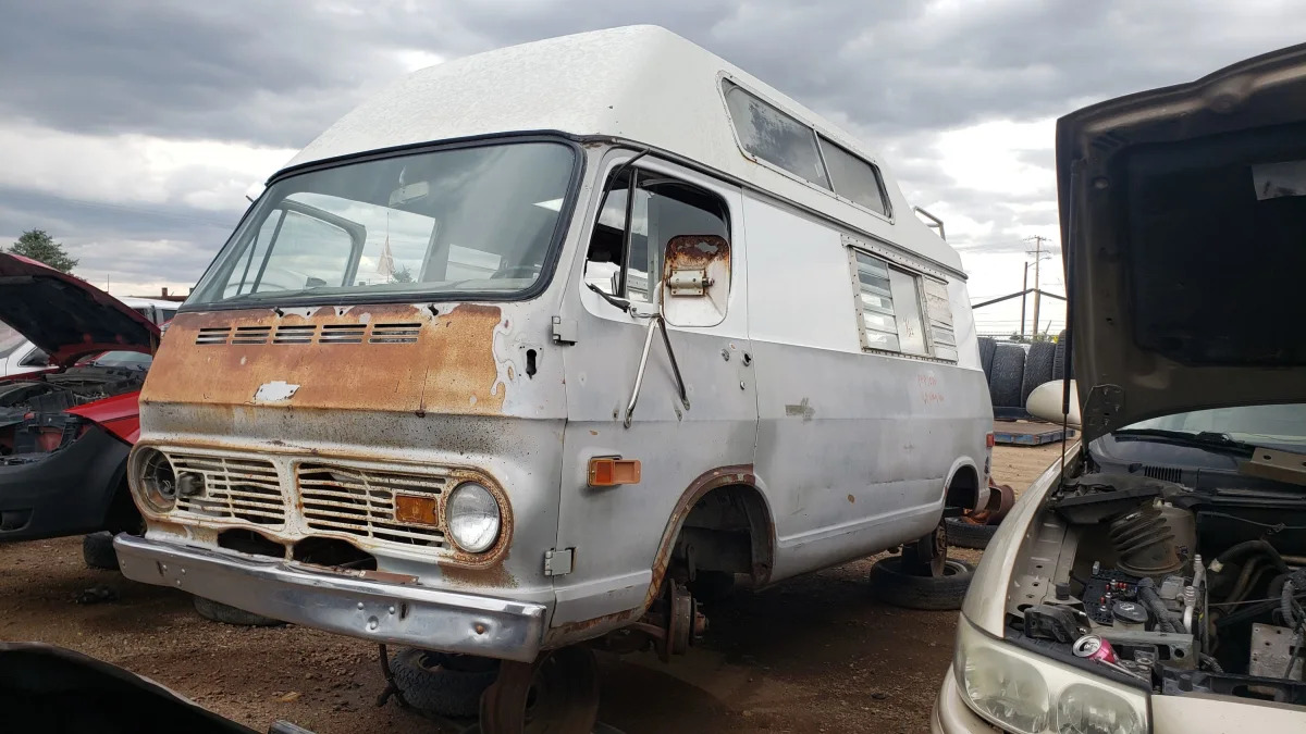 99 - 1969 Chevrolet Van in Colorado Junkyard - photo by Murilee Martin