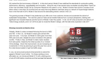 Tesla Motors 2015 Q2 Shareholder Letter