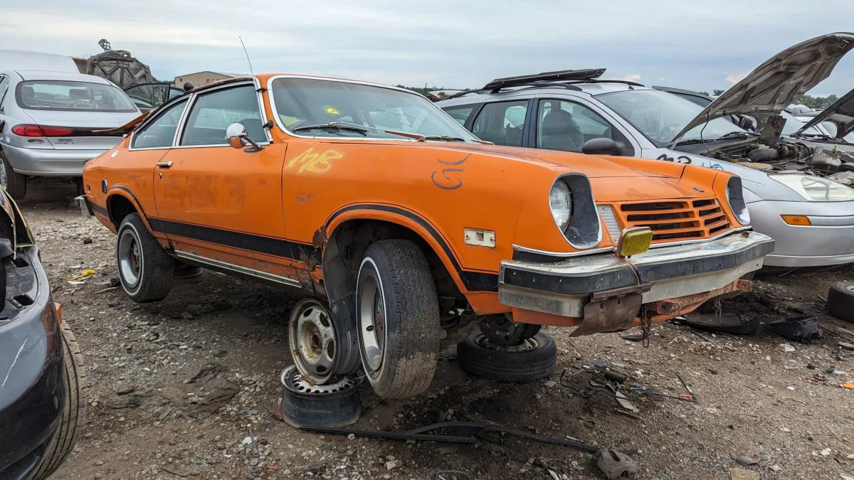 47 - 1974 Chevrolet Vega GT in Colorado junkyard - photo by Murilee Martin