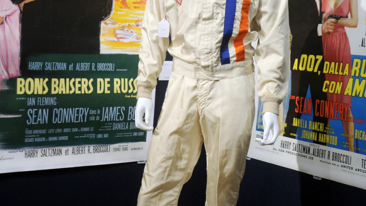 Steve McQueen's racing suit at Bonham's auction.