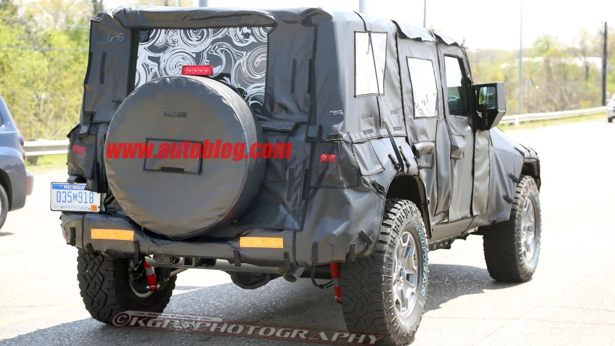 2018 jeep wrangler unlimited rear spy photo