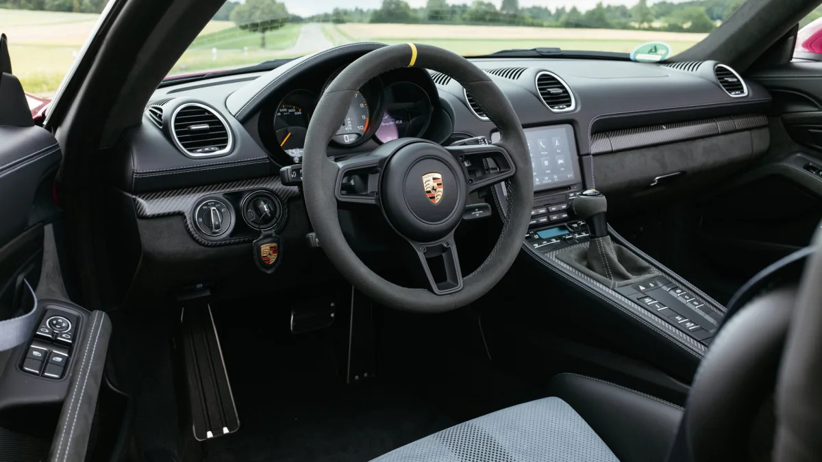 2024 Porsche 718 Spyder RS interior in grey