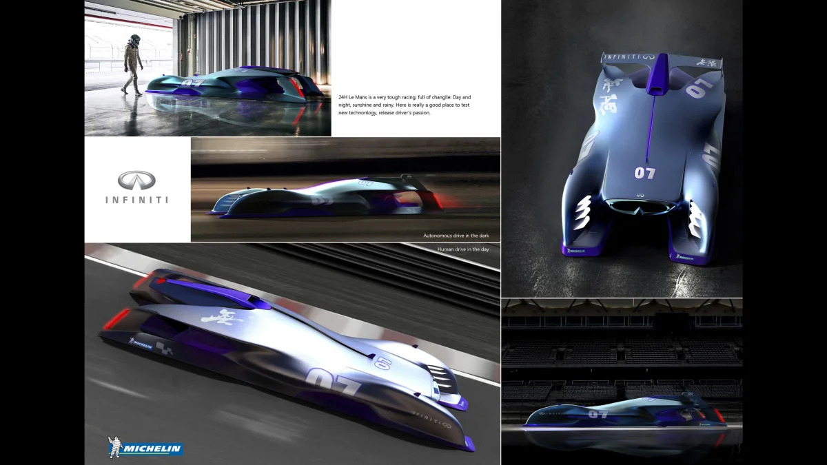 1st Place: Infiniti Le Mans 2030 by Tao Ni