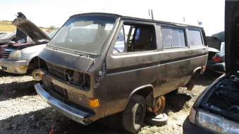 Junked 1986 Volkswagen Vanagon Westfalia in Colorado wrecking yard