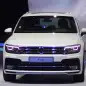 The 2016 Volkswagen Tiguan R-Line, unveiled at Volkswagen's Group Night ahead of the 2015 Frankfurt Motor Show, front view.