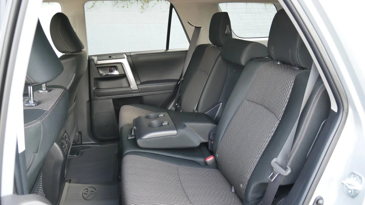 2021 Toyota 4Runner Trail Edition interior back seat armrest