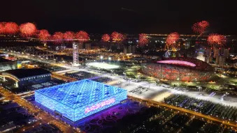  Beijing Formula E Grand Prix Bird's Eye Olympic Stadium