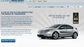 Chevy Volt Charity Auction