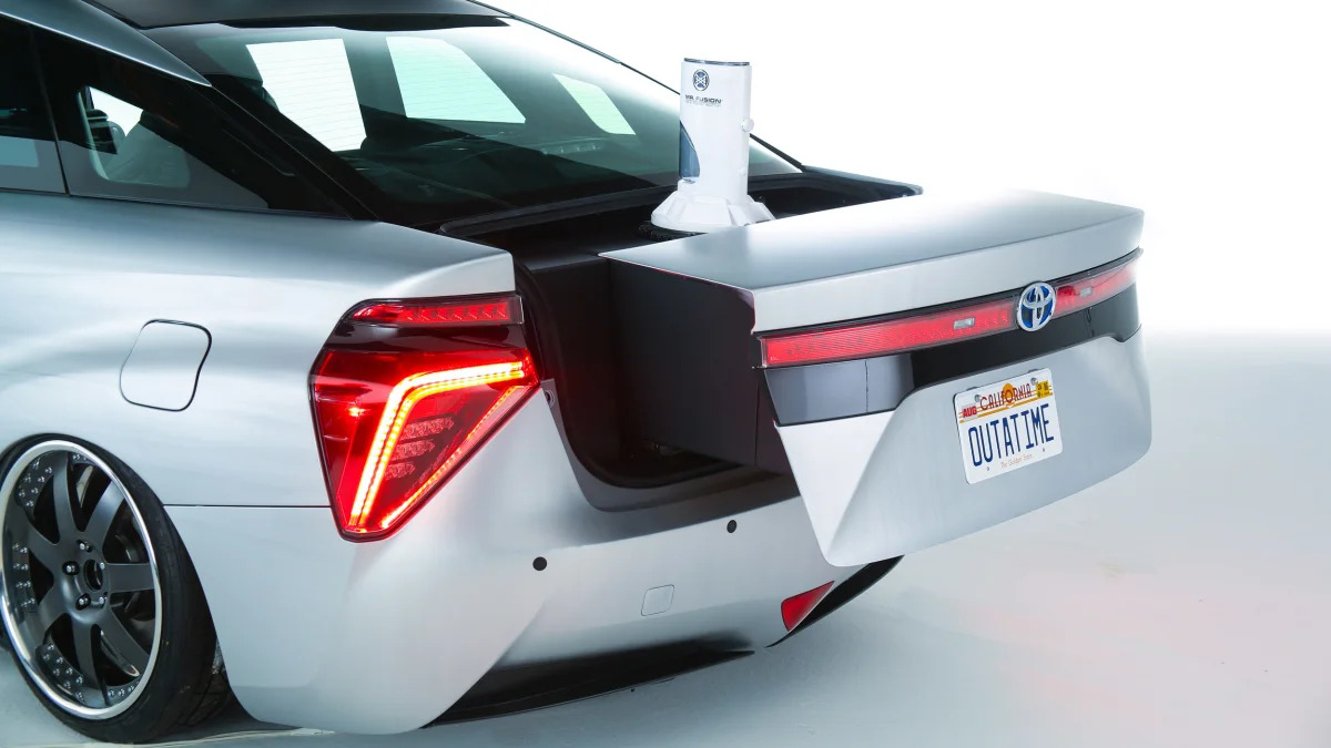 Toyota Mirai Back to the Future Concept trunk Mr Trash