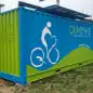 Quikbike Qiosk Bike Sharing in a Shipping Container