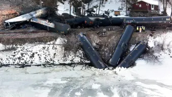 Ethanol Train Crash in Iowa, February 2015
