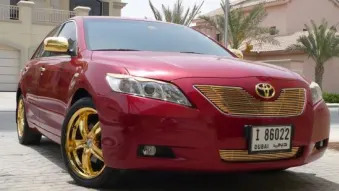 Gold-trimmed Toyota Camry