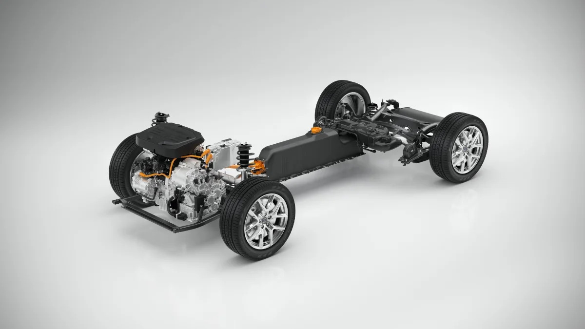 volvo cma platform hybrid chassis