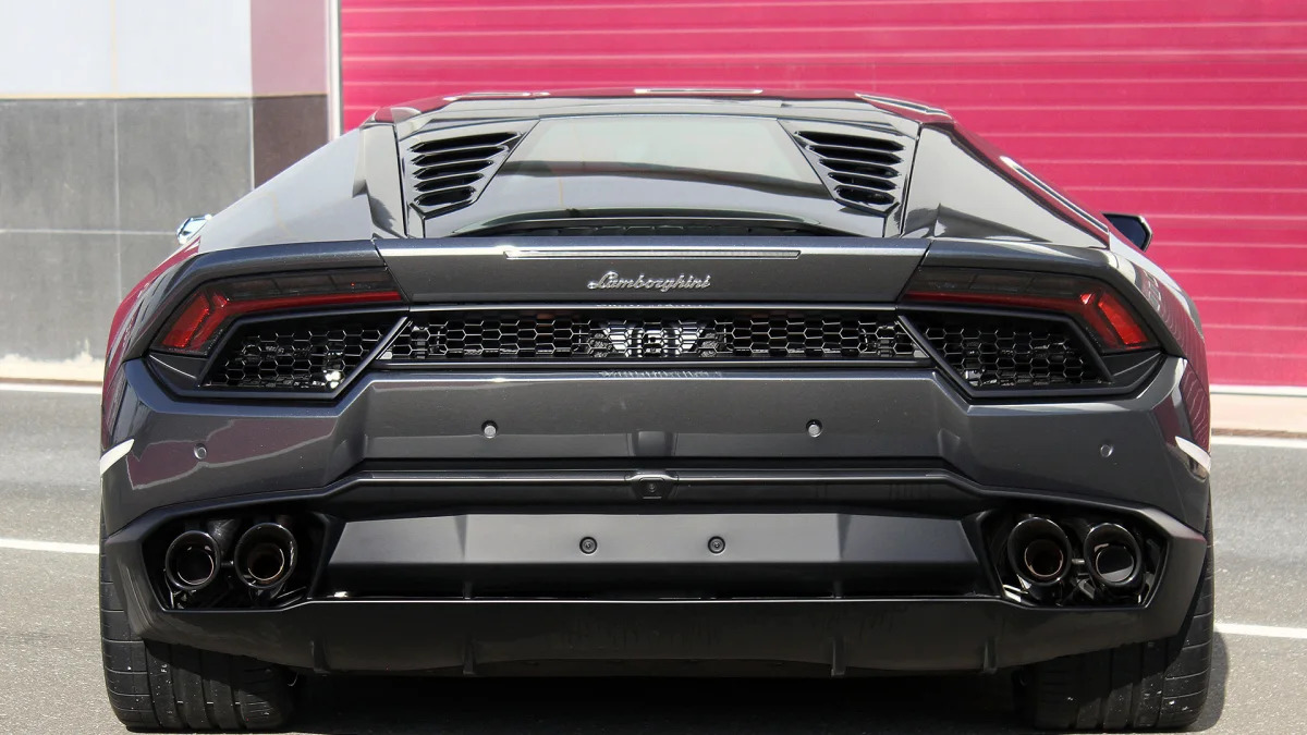 2016 Lamborghini Huracan LP 580-2 rear view