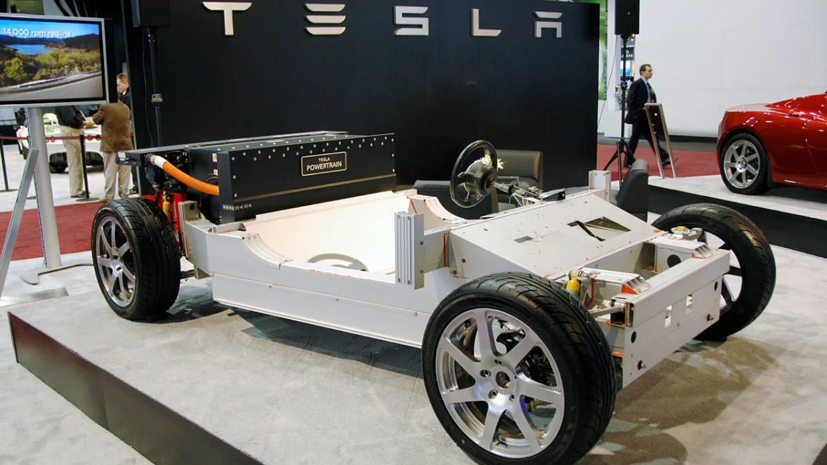 Tesla Roadster Cutaway