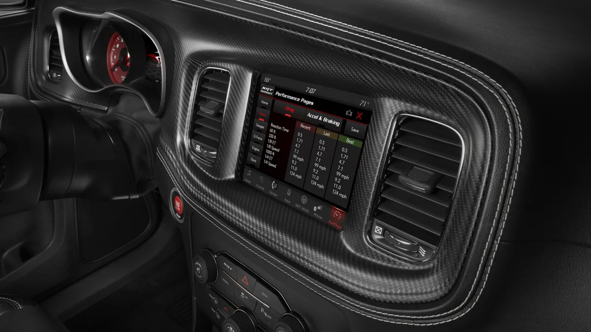 Standard SRT Performance Pages in the 2020 Dodge Charger SRT Hel