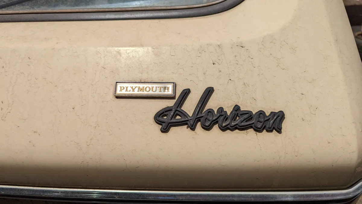 55 - 1979 Plymouth Horizon in Colorado junkyard - photo by Murilee Martin