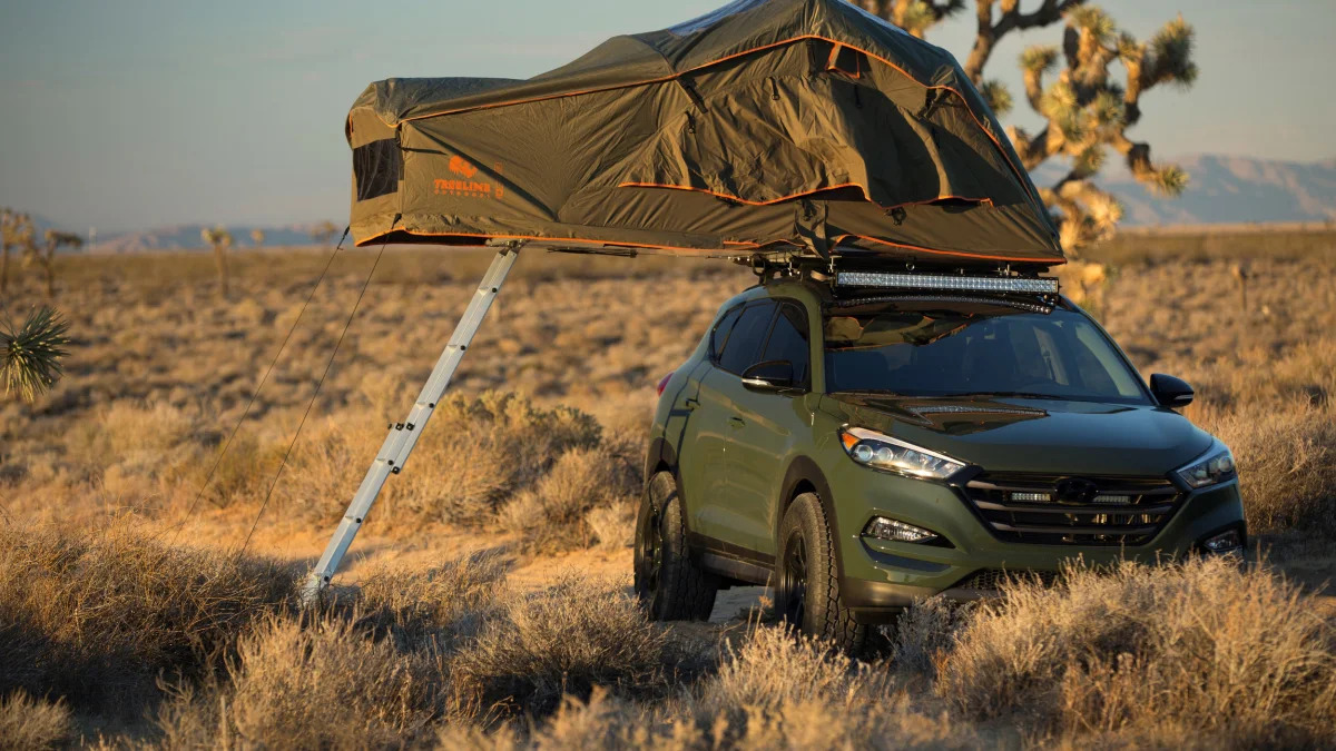 Hyundai Tucson JP Edition roof tent