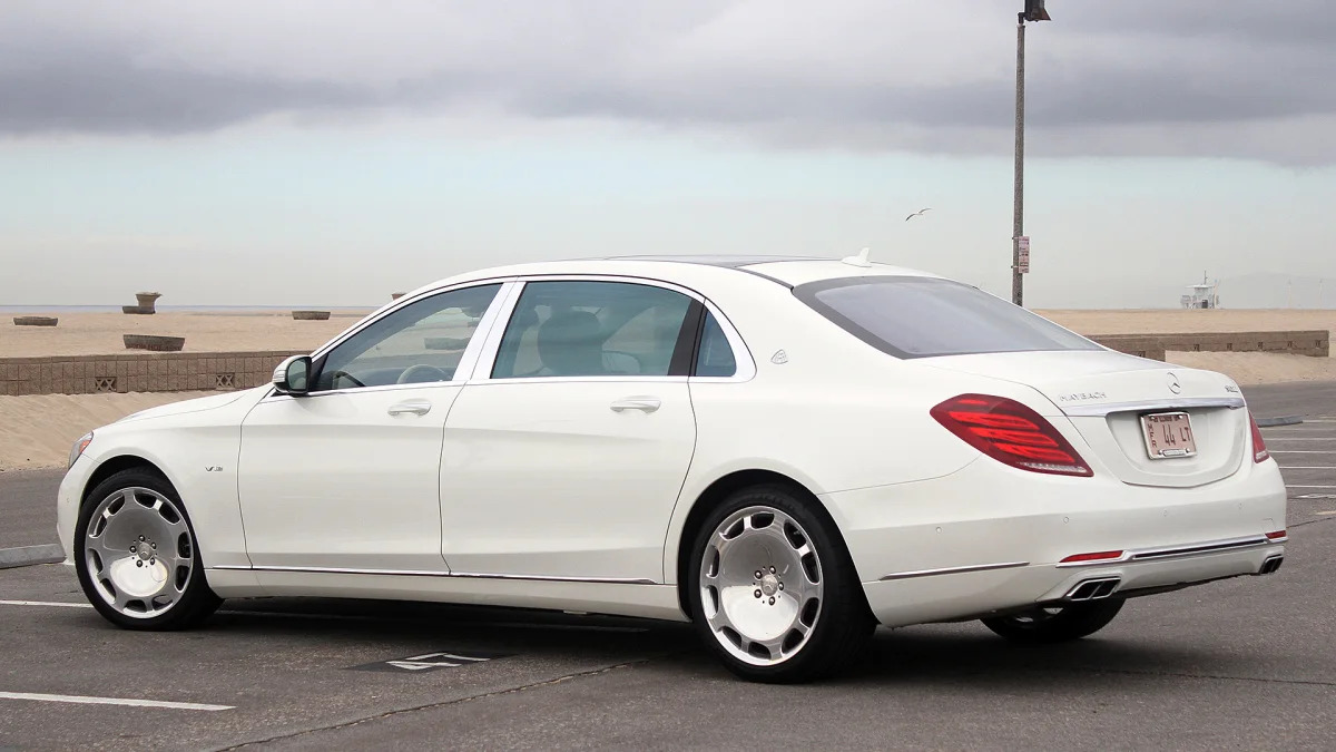 2016 Mercedes-Maybach S600 rear 3/4 view