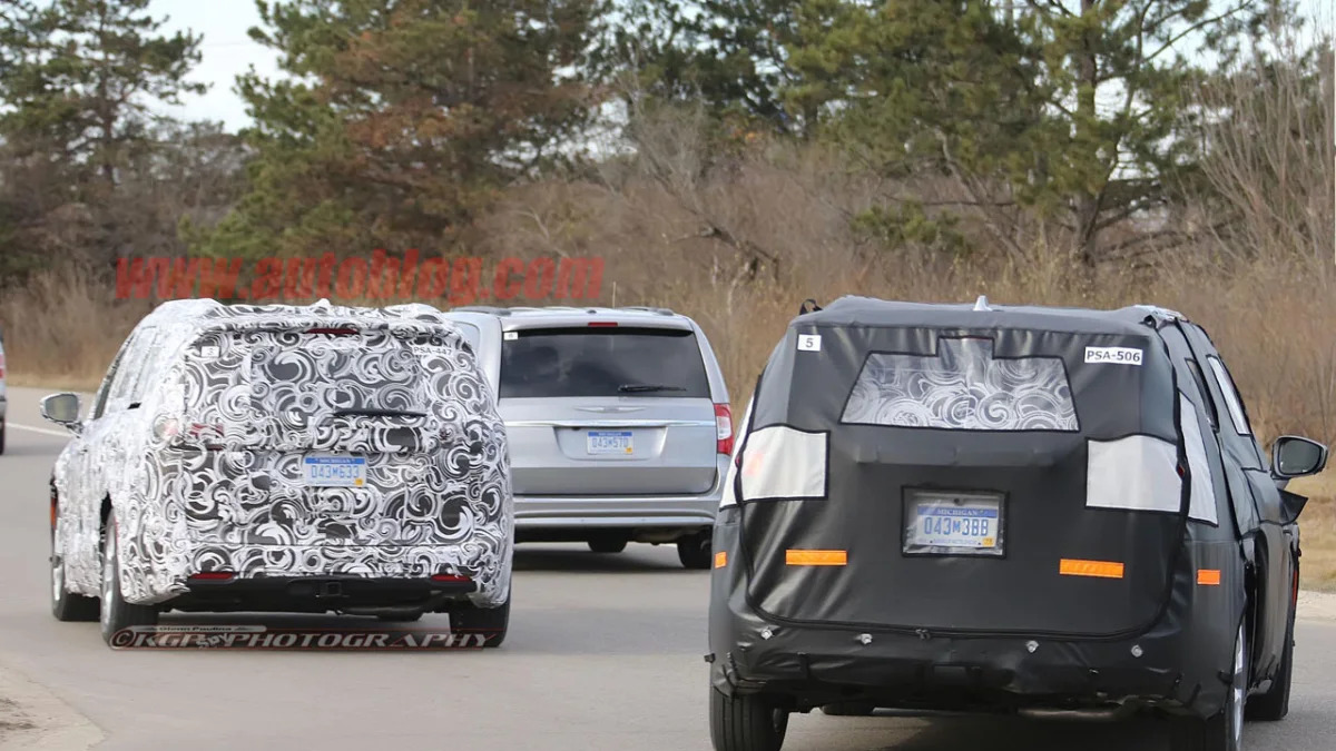 2017 chrysler town and country testing together