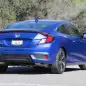 2016 Honda Civic Coupe rear 3/4 view