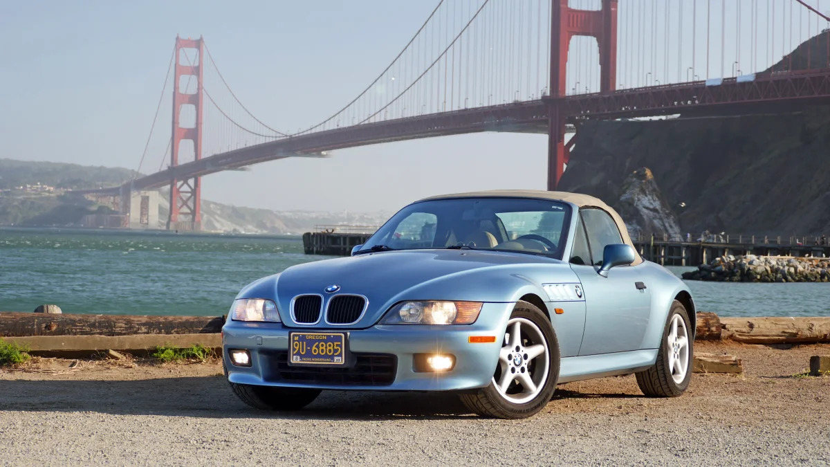 1998 BMW Z3 2.8 at Golden Gate Bridge