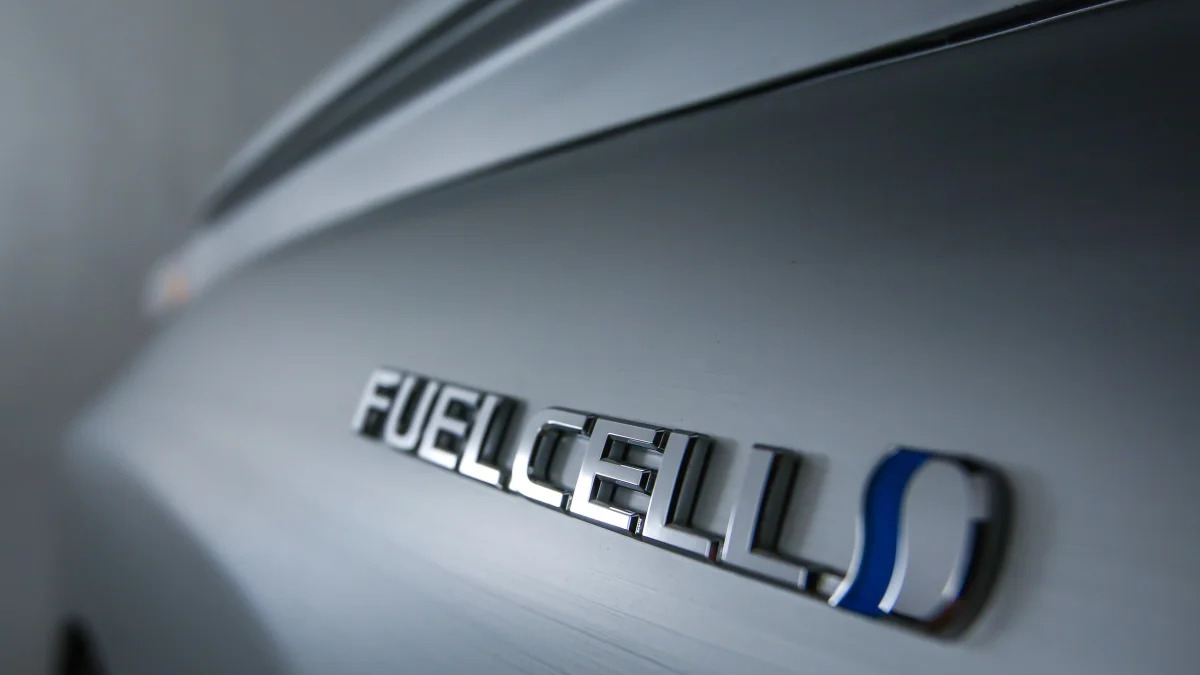 Toyota Mirai Back to the Future Concept fuel cell badge