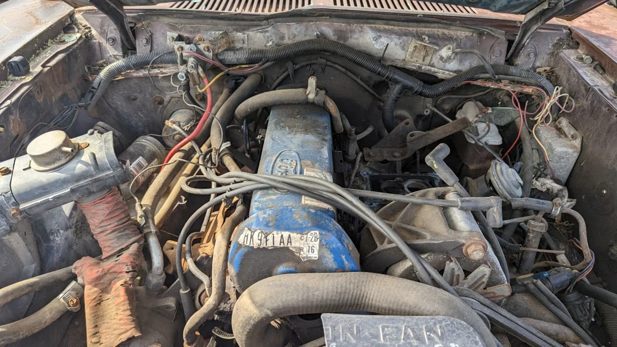 29 - 1977 Ford Pinto Station Wagon in Oklahoma junkyard - photo by Murilee Martin
