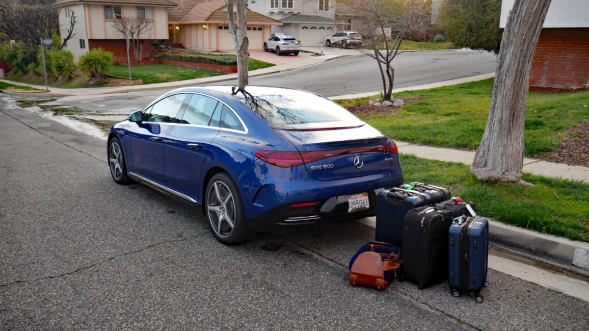 Mercedes-Benz EQE Luggage Test: How big is the trunk?