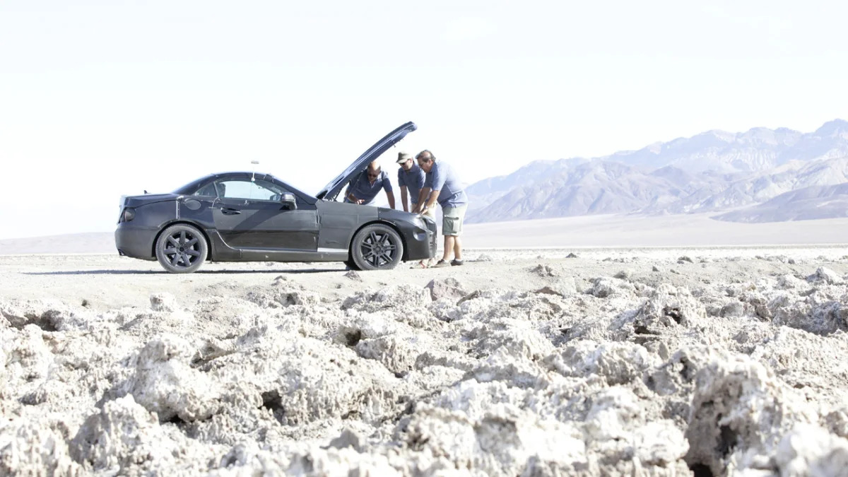 2012 Mercedes-Benz SLK Testing in Death Valley