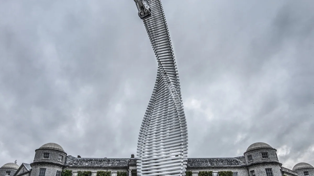 mazda goodwood festival of speed sculpture at manor