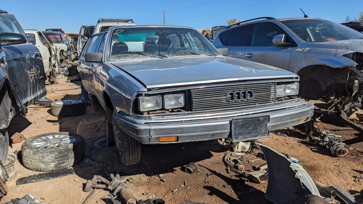 29 - 1980 Audi 5000 in Colorado junkyard - photo by Murilee Martin