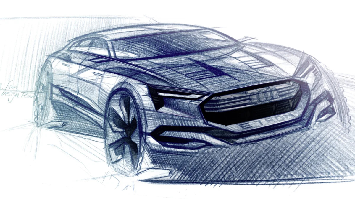 Audi e-tron quattro concept sketch