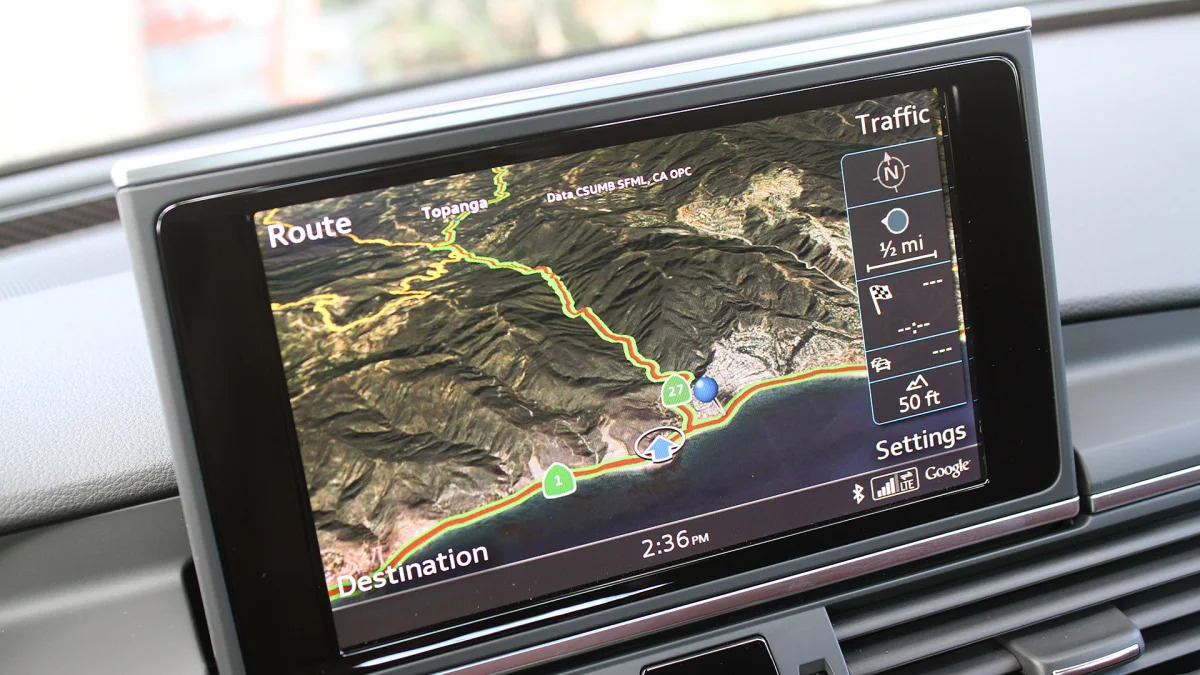 2016 Audi S7 navigation system