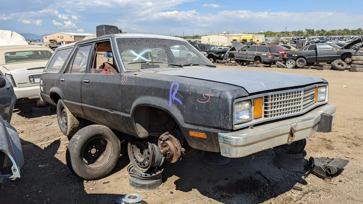 34 - 1979 Ford Fairmont Station Wagon in Colorado junkyard - Photo by Murilee Martin