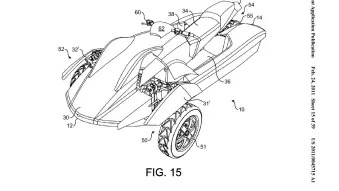 Gibbs Technologies Amphibious Trike patent drawing