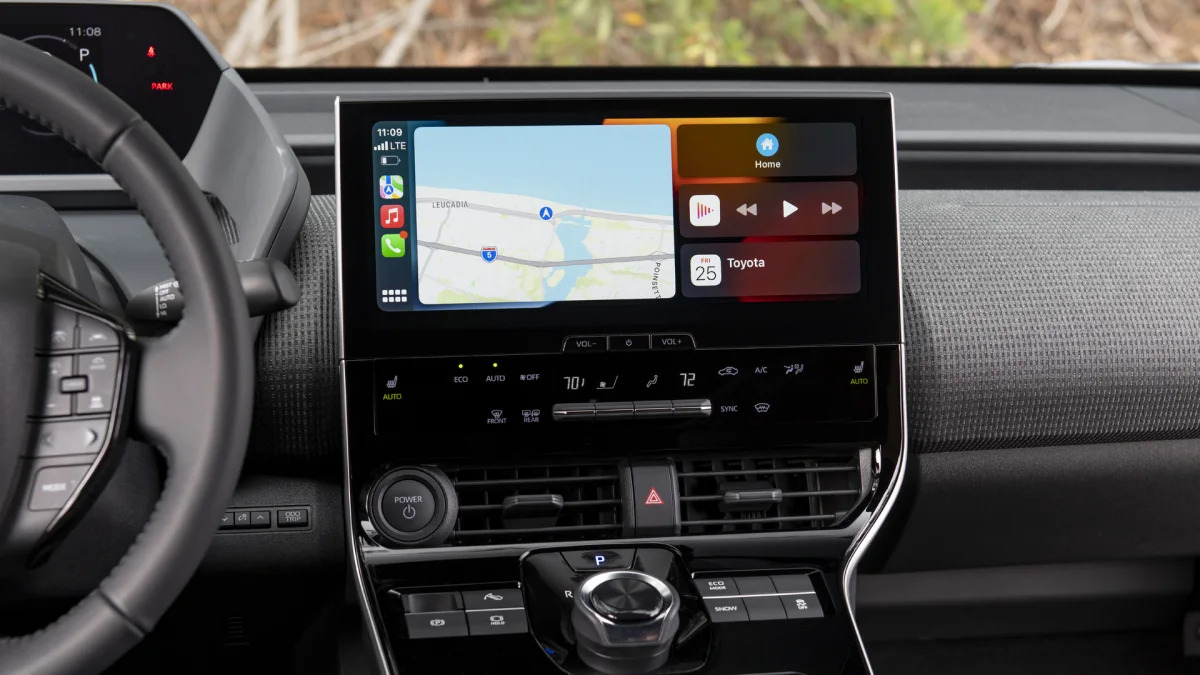 2023 Toyota bZ4X touchscreen Apple CarPlay home screen