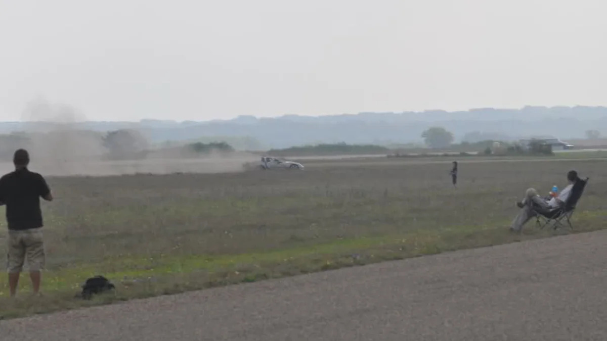 Hinson Motorsports Corvette Z06 Texas Mile crash