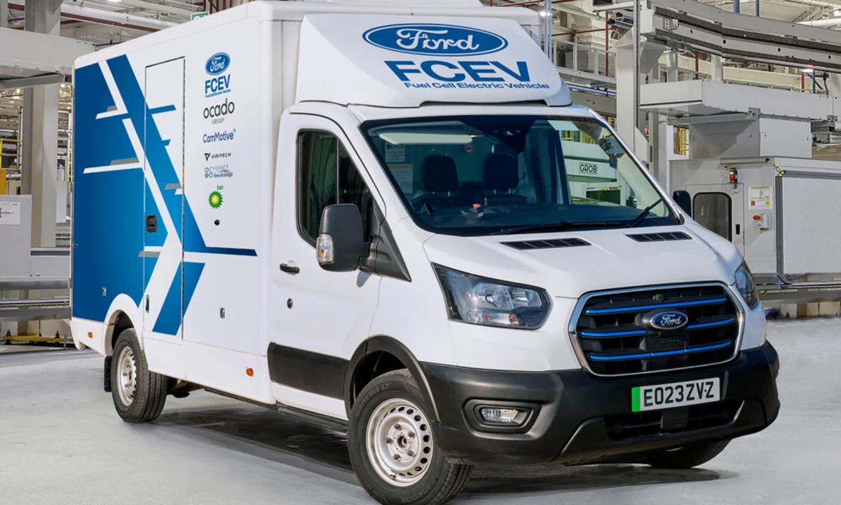 Ford begins testing fuel-cell E-Transit in the U.K. - Autoblog