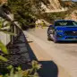 2024 Ford Mustang GT action front on bridge