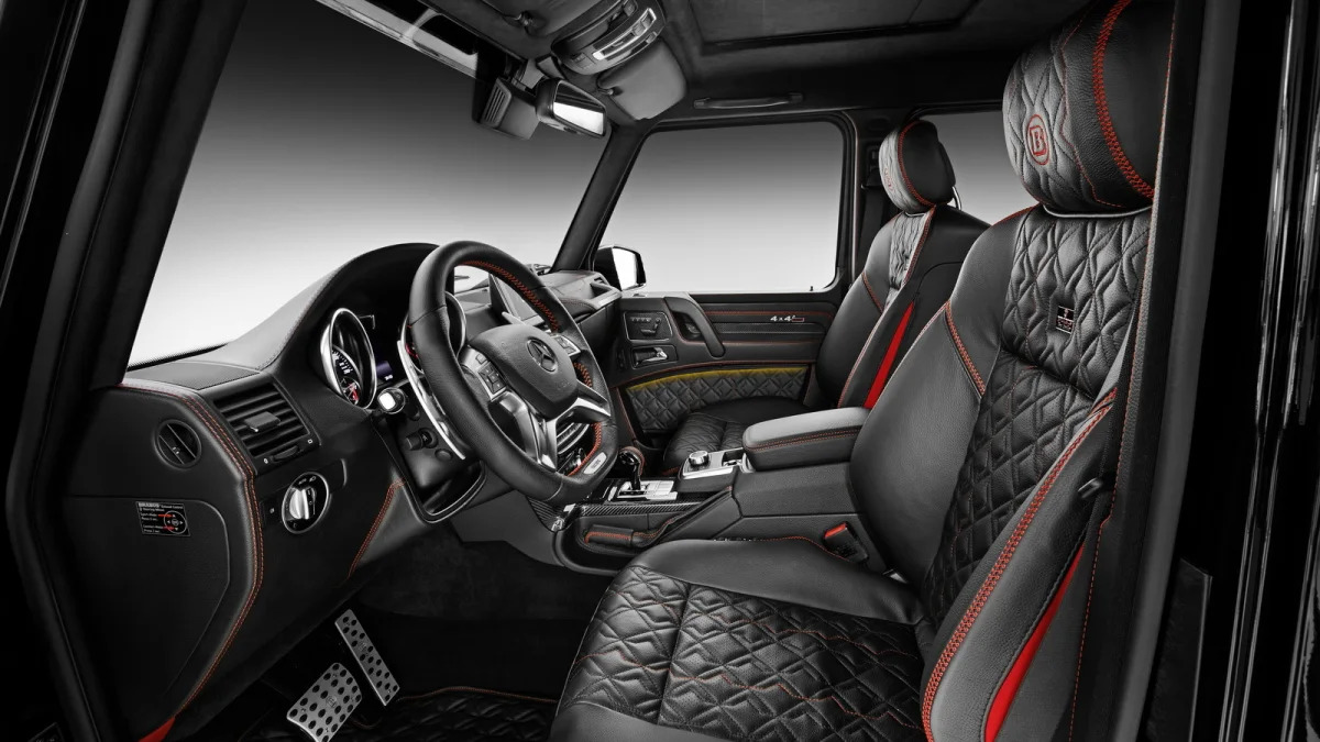 black brabus mercedes benz g500 4x4 interior
