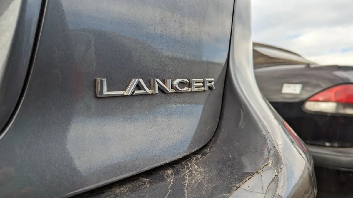 07 - 2010 Mitsubishi Lancer Sportback in Colorado junkyard - photo by Murilee Martin