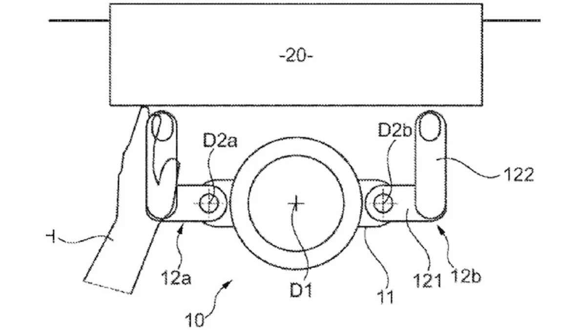 BMW yoke steering wheel patent 01