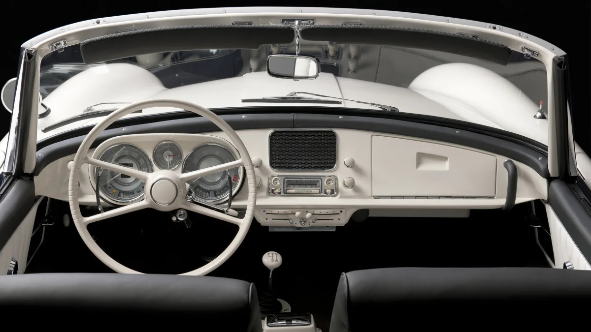 Elvis Presley's Restored BMW 507 Interior Dashboard