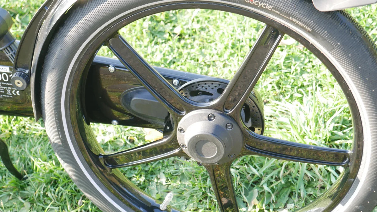 GoCycle GX rear wheel and brake