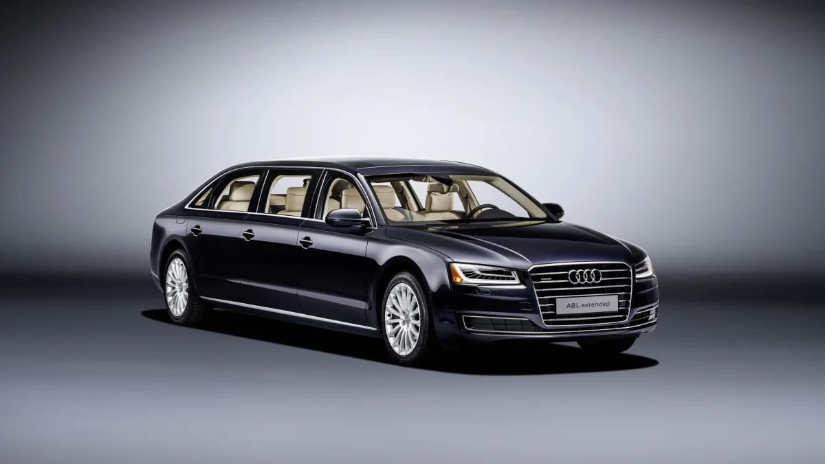 audi a8l extended three quarters low