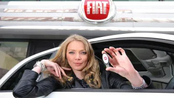 Supermodel Jodie Kidd with Fiat Eco:Drive